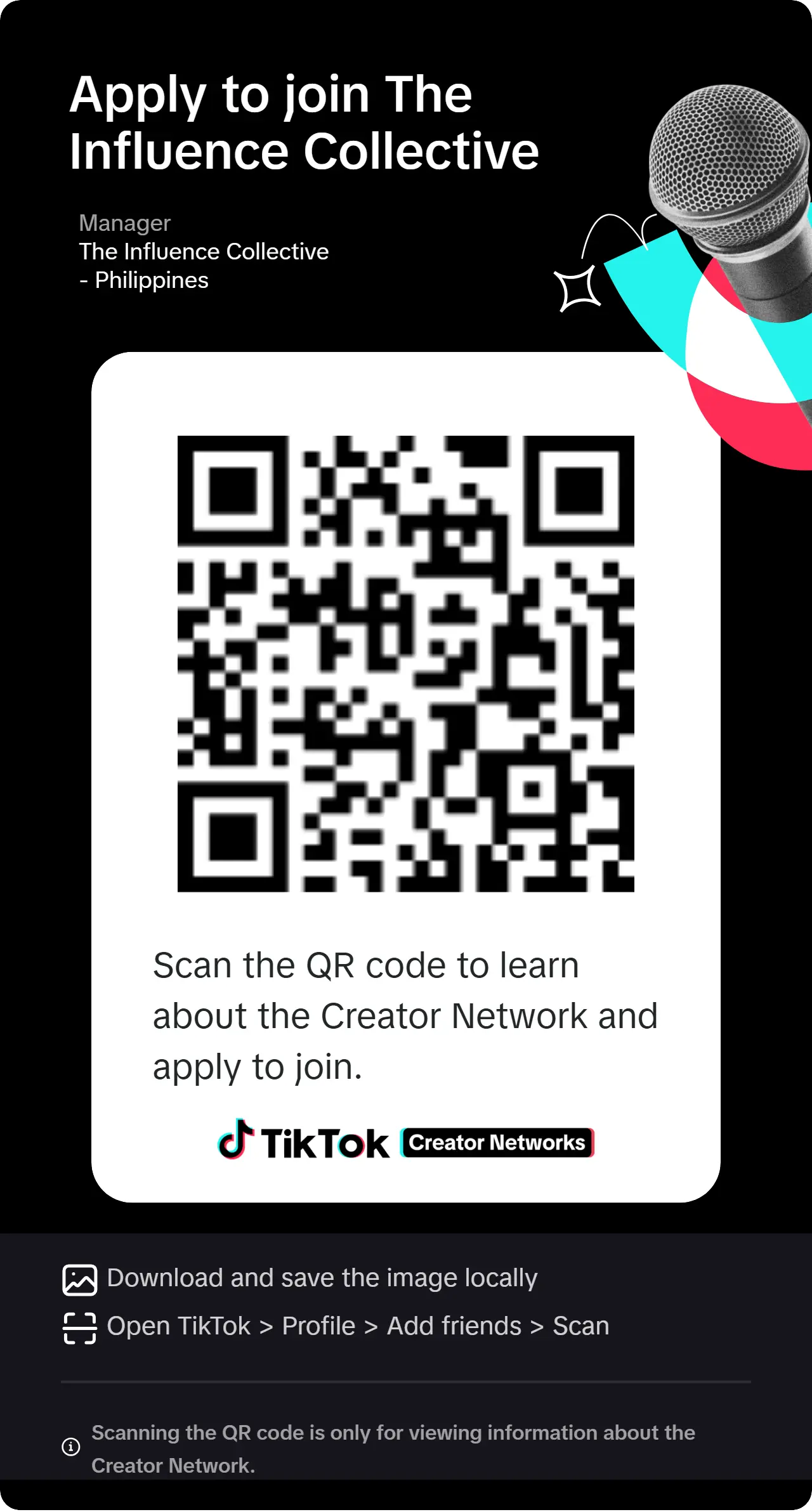 TikTok Agency QR Code Philippines